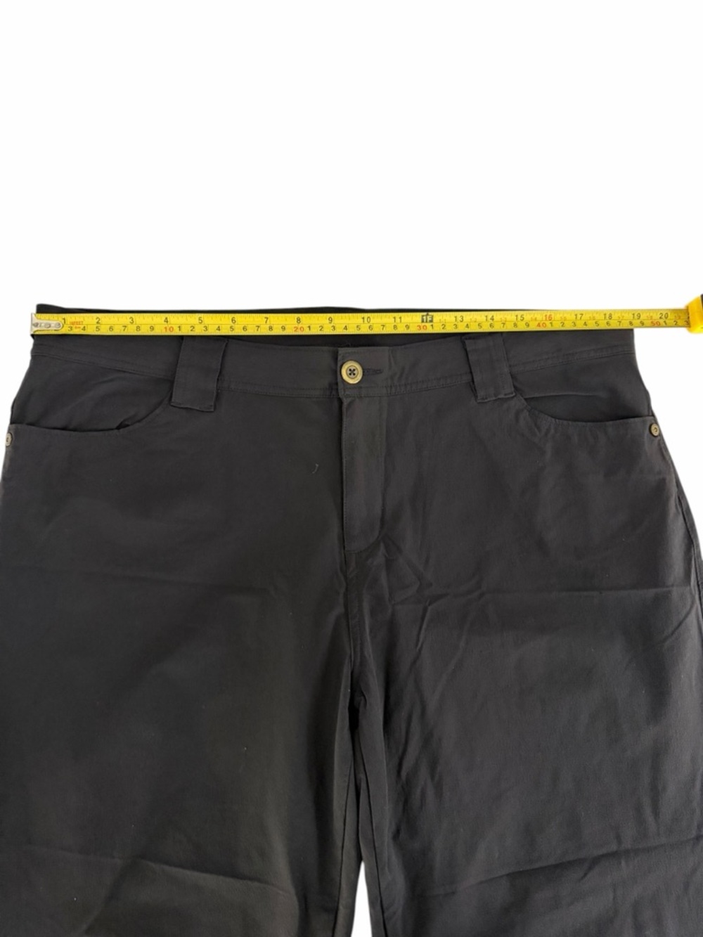 WOOLRICH Black Stretch Capris Cropped Pants Outdoor Hiking Casual womens 16 - Picture 7 of 9